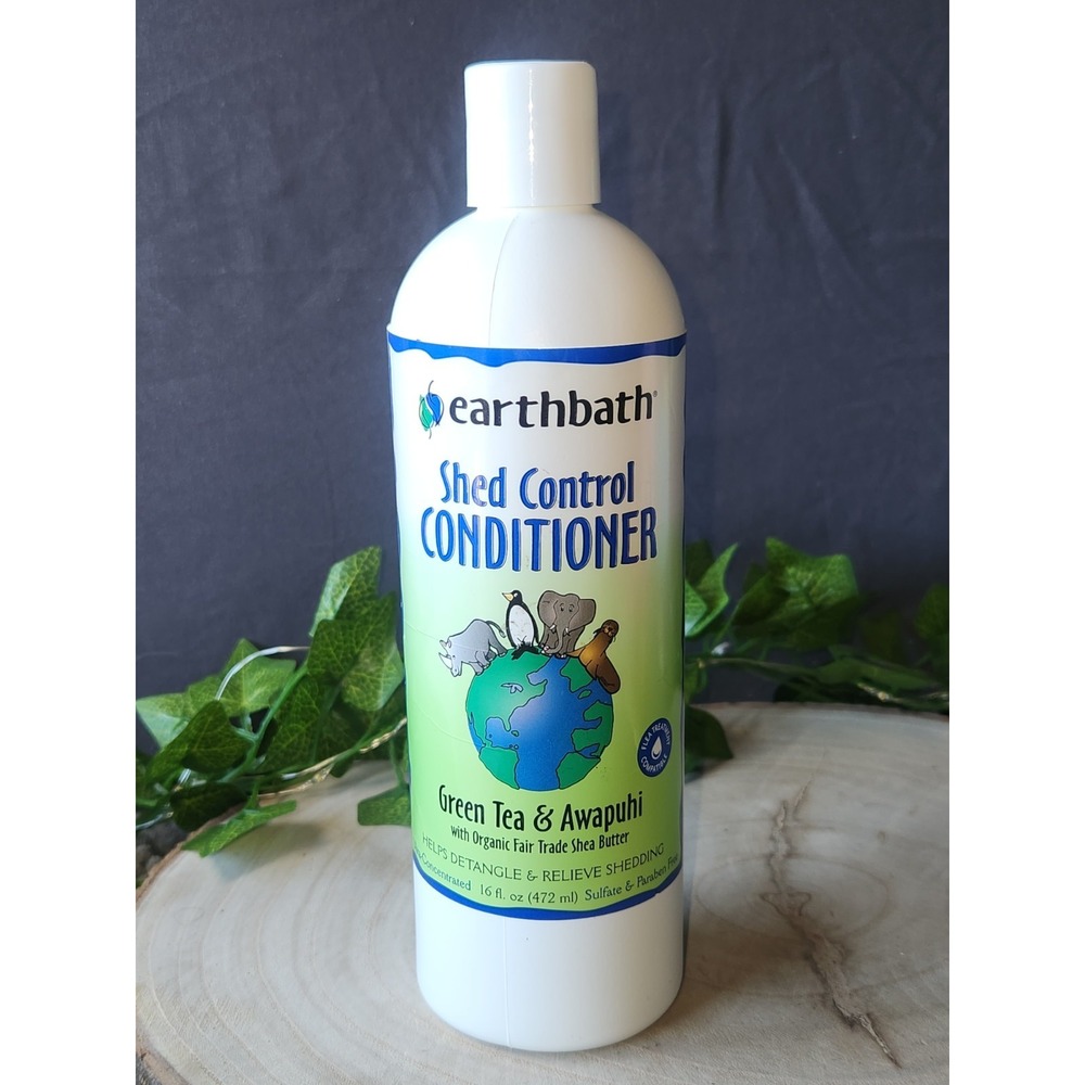 earthbath Green Tea & Awapuhi Shed Control Dog Conditioner, 16 Oz (1 Pack)